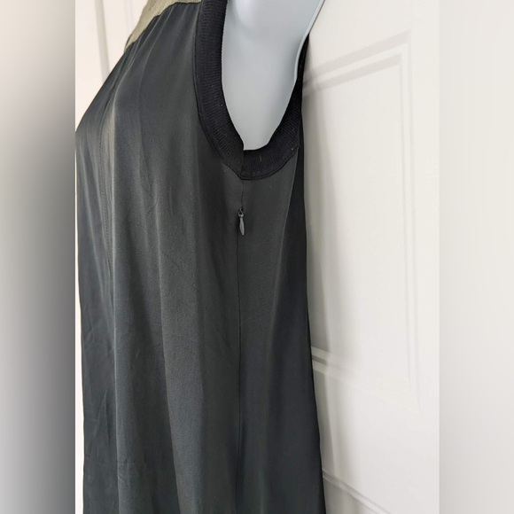 Rag & Bone Vivienne Colorblock Shift Dress Olive Black Sleeveless Size S - Picture 9 of 12